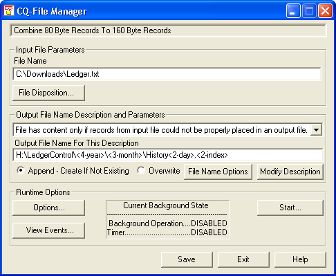 CQ-File Manager Screen